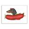Stupell Industries Dachshund Flying in Weenie Mobile Wall Plaque